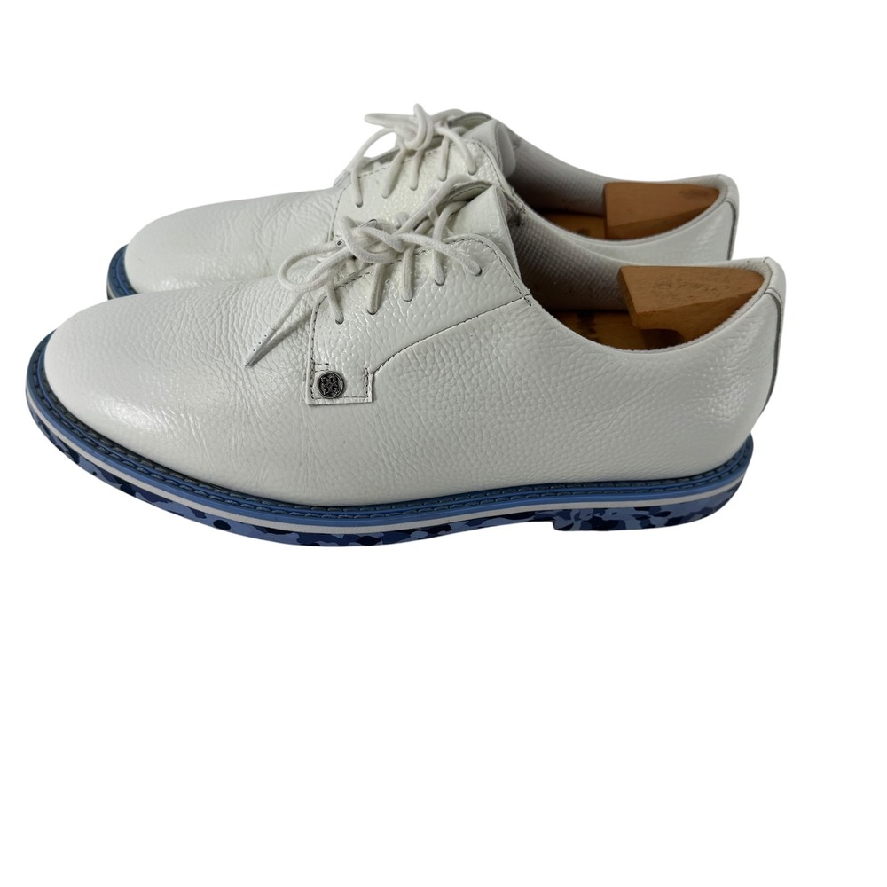 G/FORE Mens Gallivanter Spikeless Golf Shoes White Leather G4MS22EF02 10.5 - Picture 4 of 13